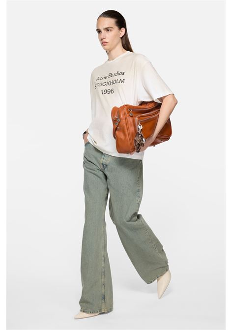 t-shirt logo relaxed fit unisex bianca ACNE STUDIOS | CL0196DC6